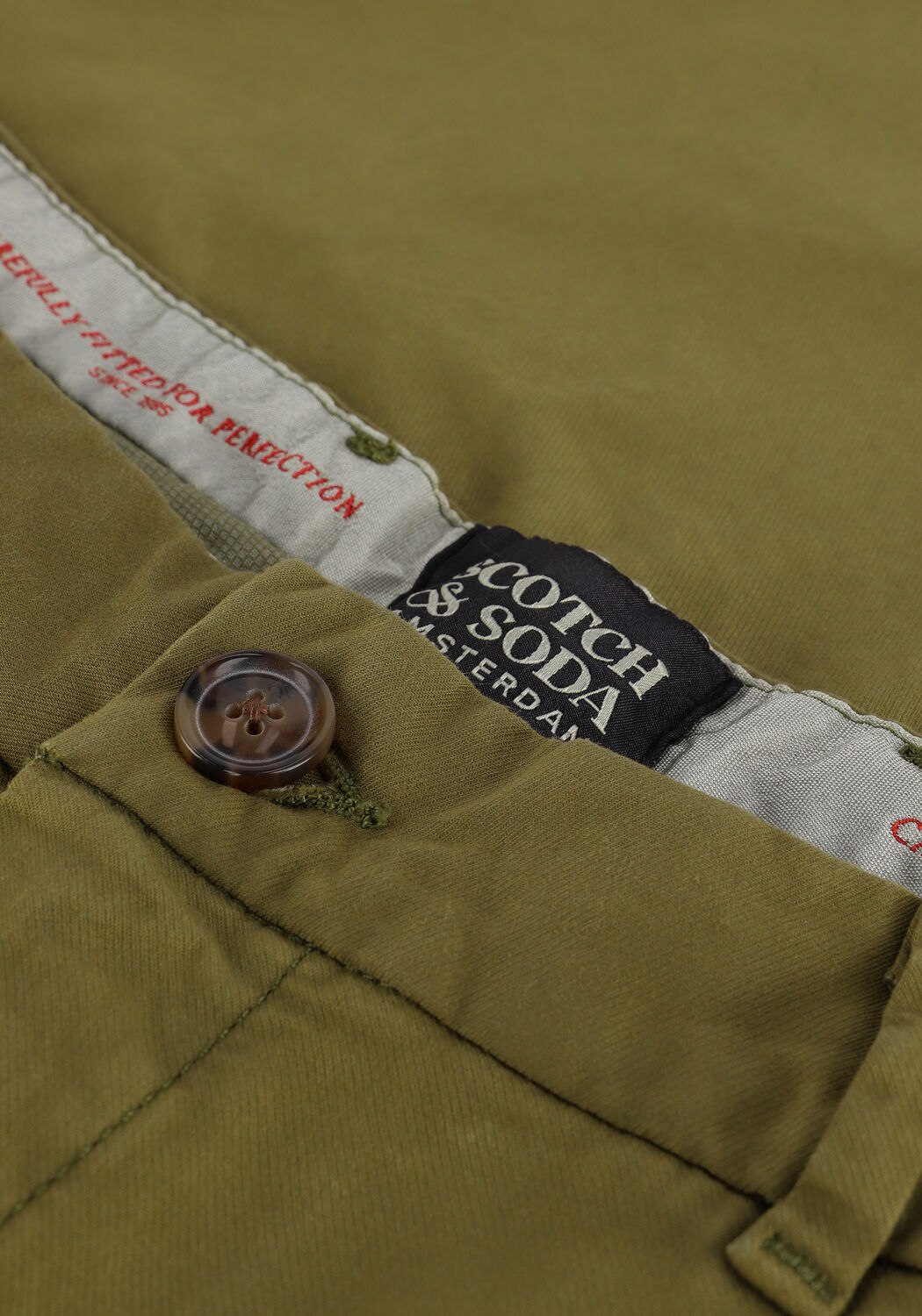 Groene SCOTCH & SODA Korte broek STUART GARMENT-DYED PIMA COTTON-BLEND SHORT - large