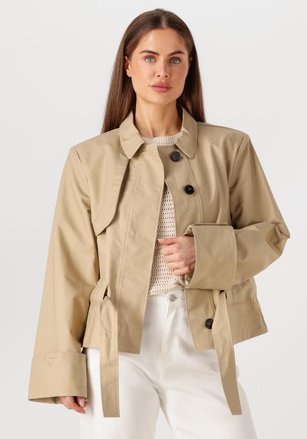 NOTRE-V Dames Jassen Nv-fianna Beige