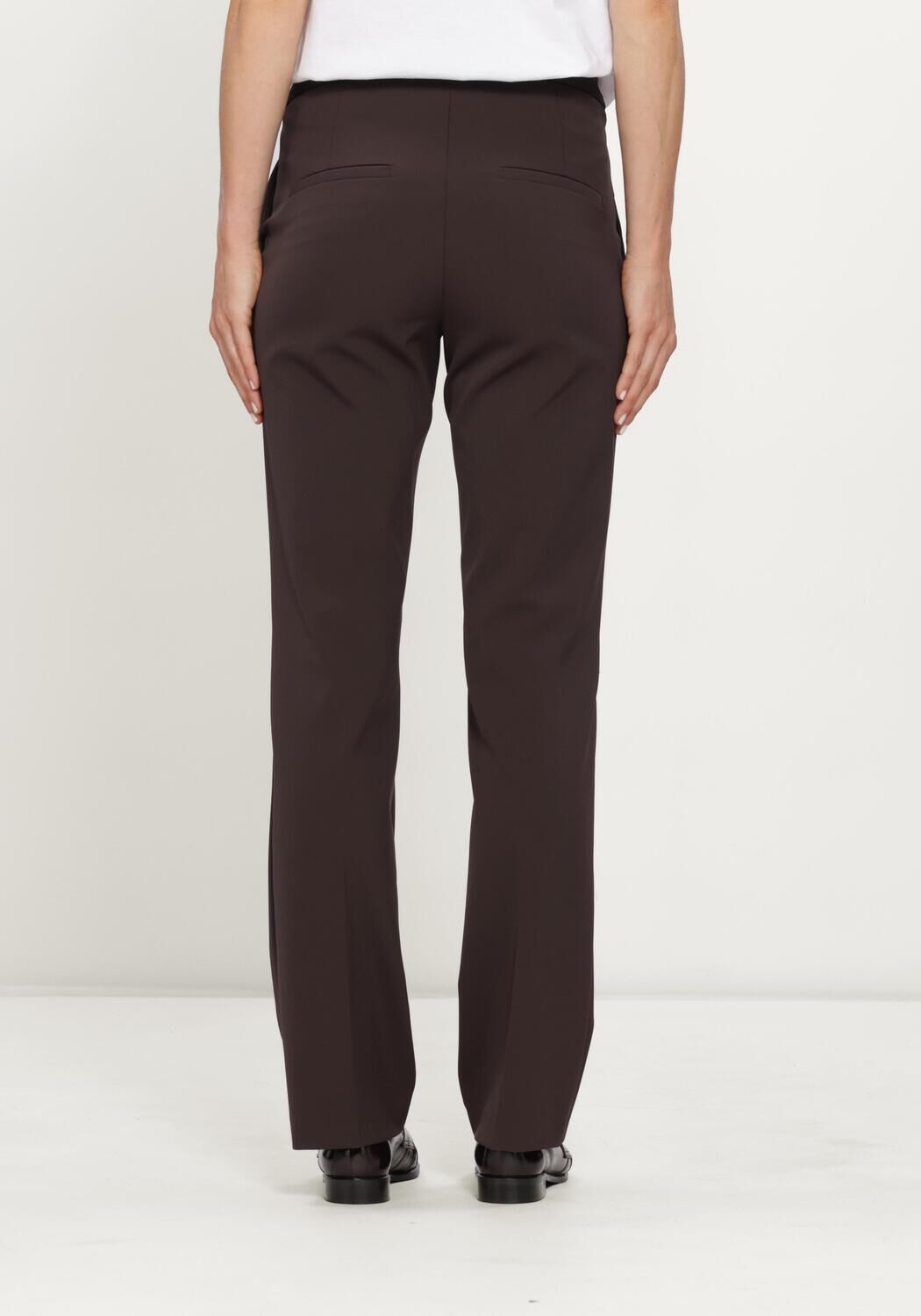 Bruine CAMBIO Pantalon SUGAR MICROSTRUCTURE SUPERSTRETCH - large