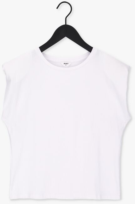 Witte OBJECT T-shirt OBJSTEPHANIE JEANETTE S/S TOP - large