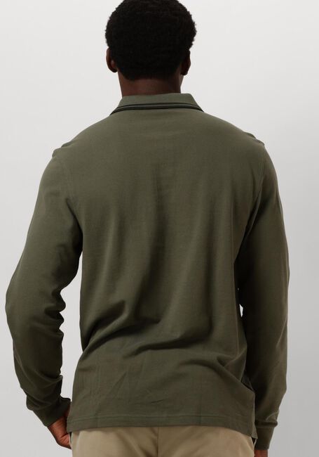 Donkergroene FRED PERRY Polo TWIN TIPPED FRED PERRY SHIRT LONG SLEEVE - large