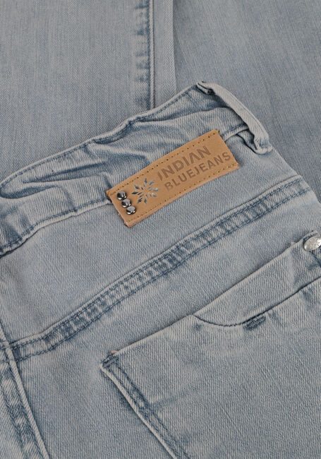 Lichtblauwe INDIAN BLUE JEANS Wide jeans 2124 WIDE FIT USED DENIM - large