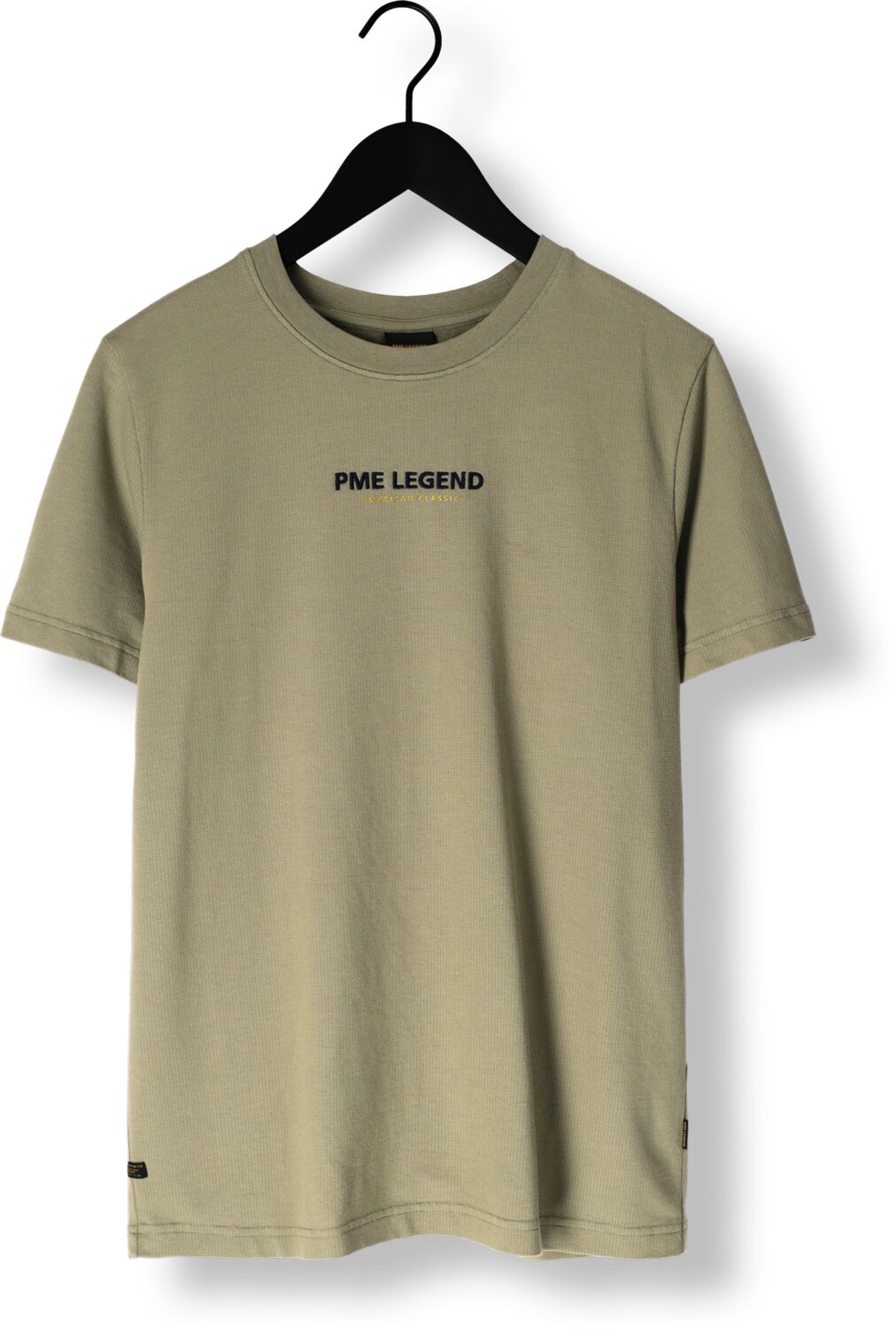 PME LEGEND Heren Polo's & T-shirts Flat Waffle Jersey Khaki