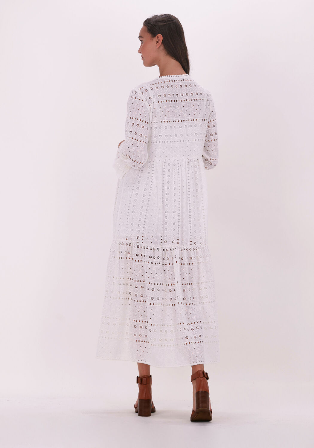 witte ana alcazar maxi jurk boho maxi dress