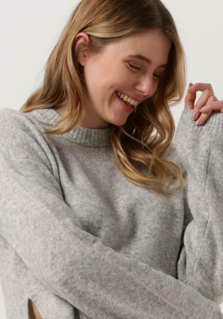 Grijze CALVIN KLEIN Trui FLUFFY WIDE OPEN SLEEVES SWEATER - large
