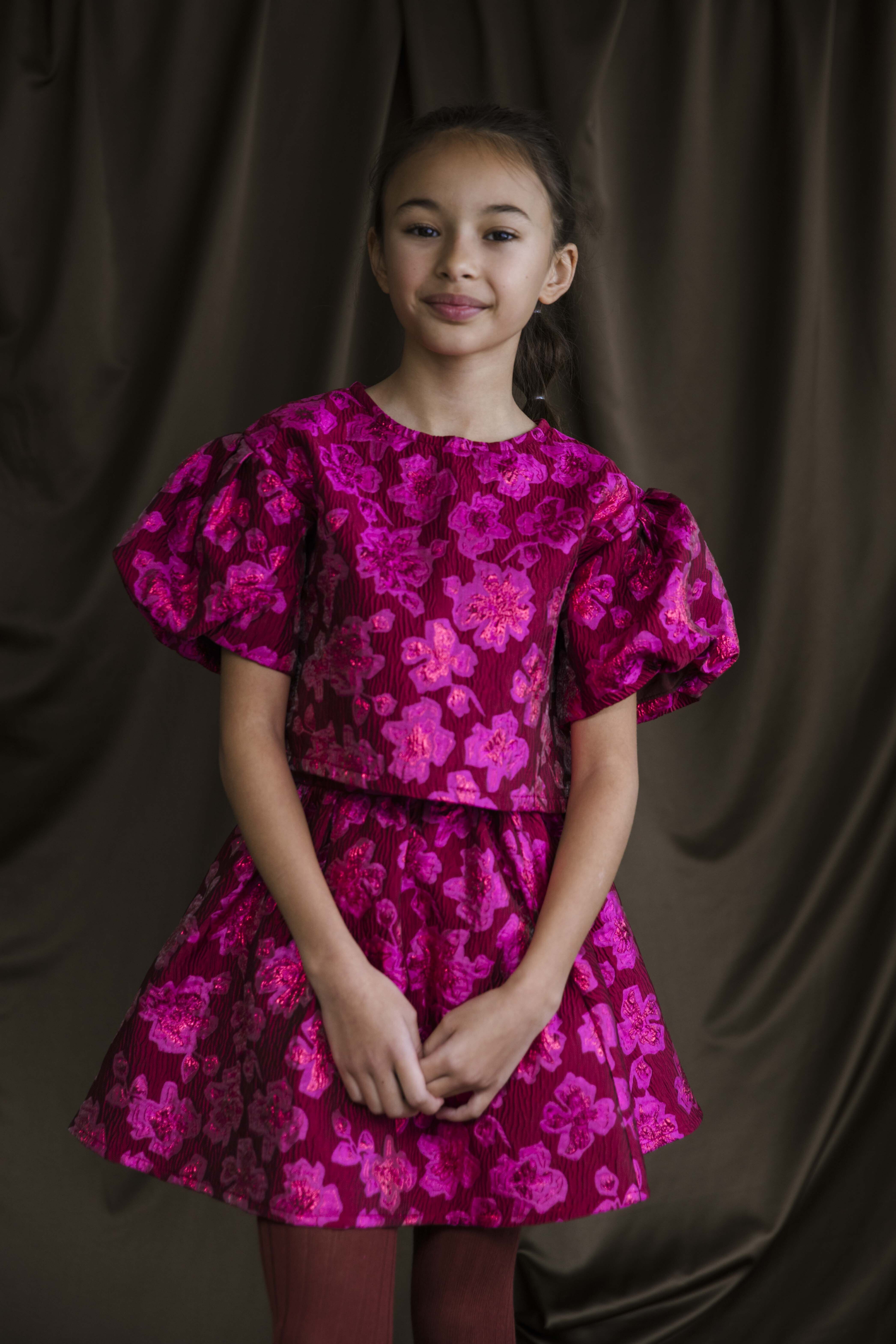 AMMEHOELA Meisjes Rokken Paris Roze