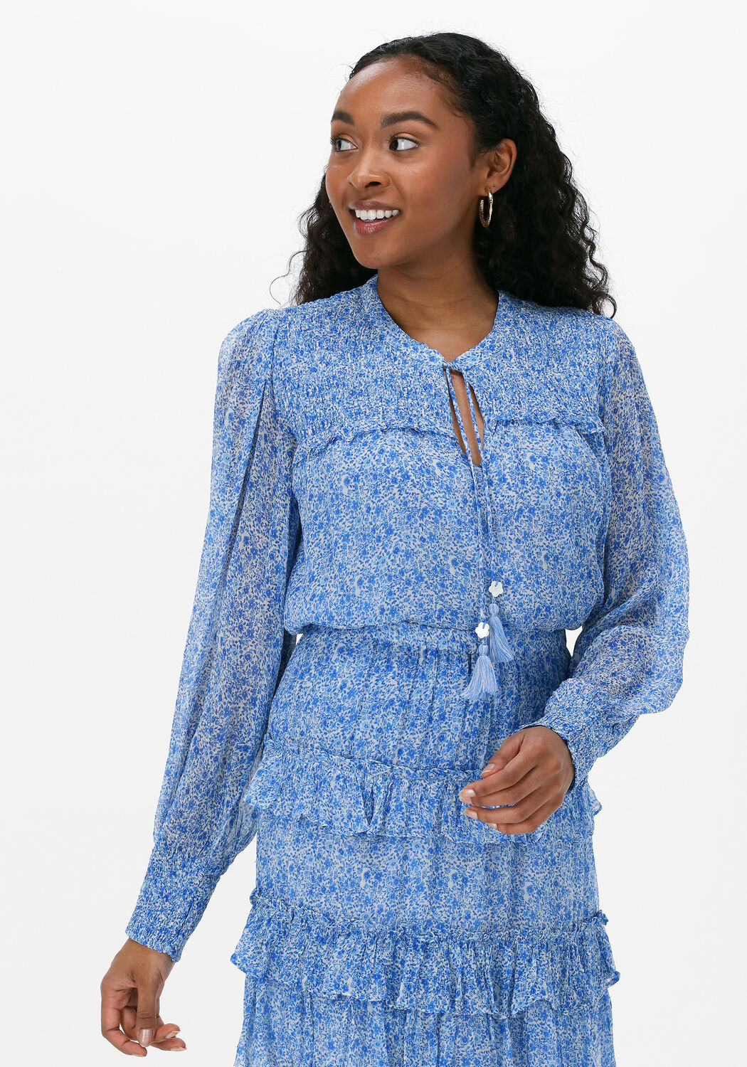 blauwe moliin blouse ariel