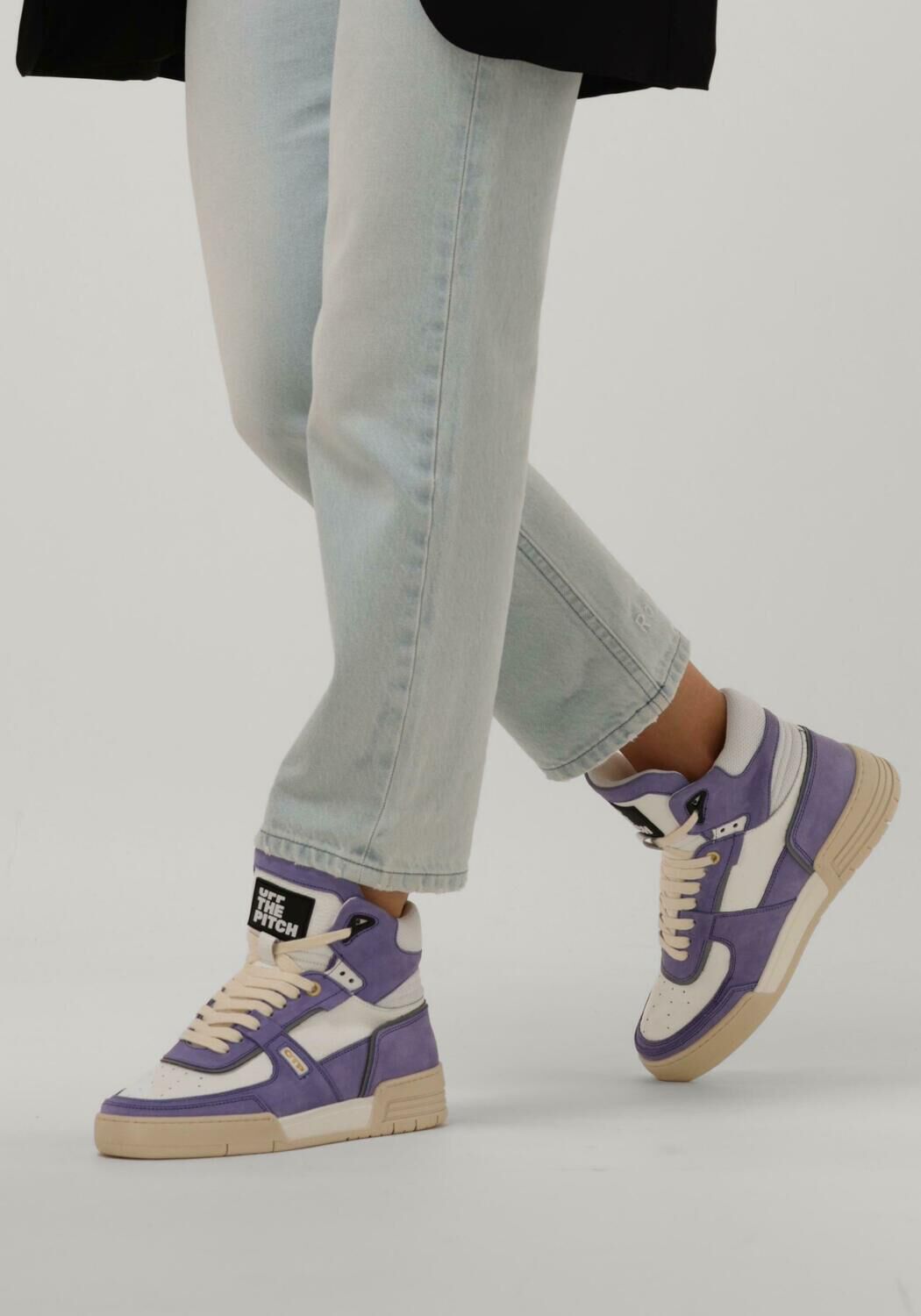 Paarse OFF THE PITCH Hoge sneakers BASKETA HI DAMES - large