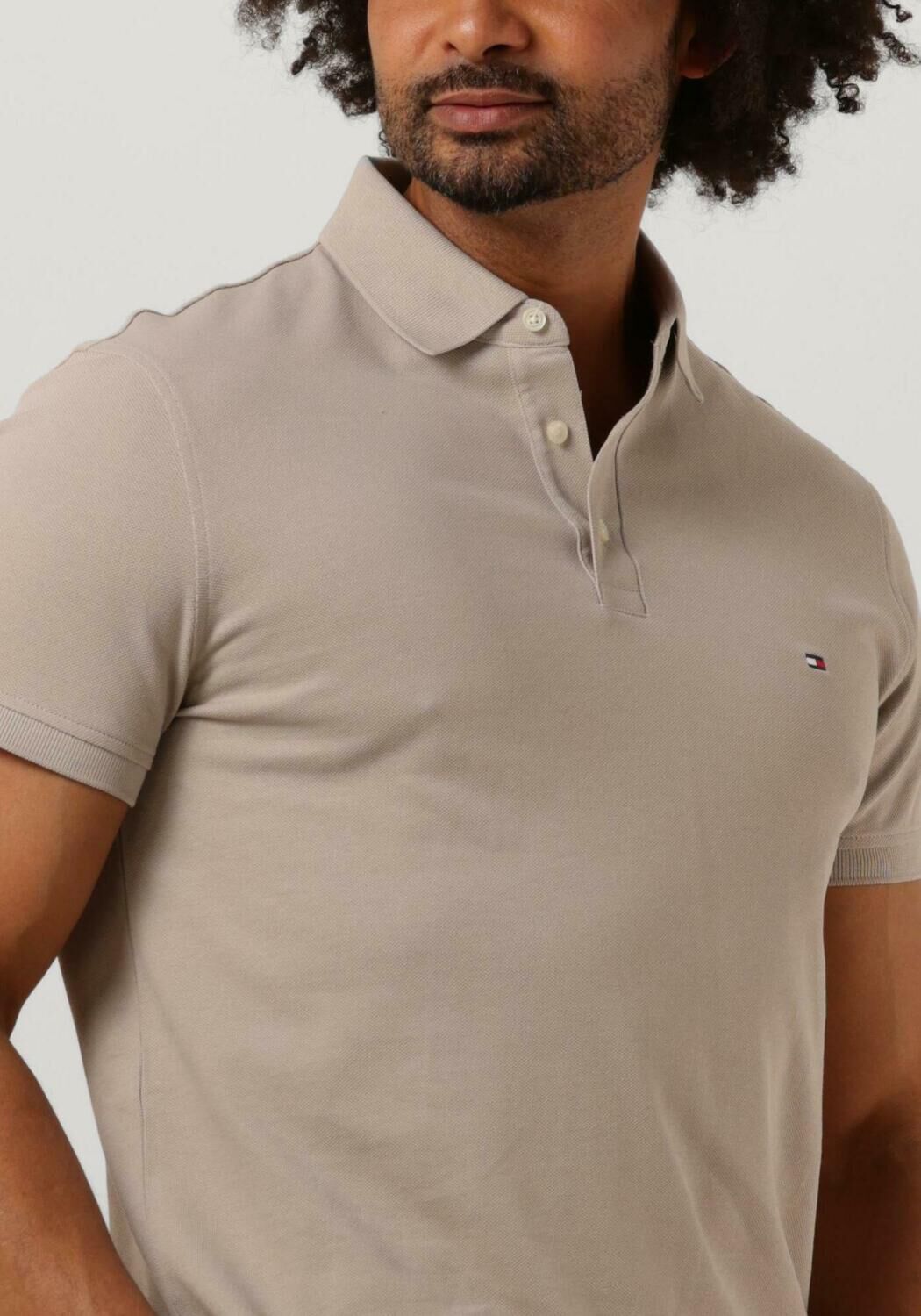 Beige TOMMY HILFIGER Polo 1985 SLIM POLO Omoda