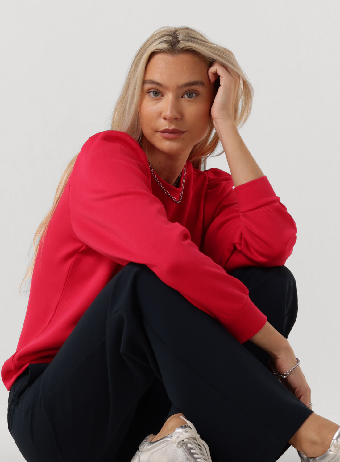 MSCH COPENHAGEN Dames Truien & Vesten Mschlma Q Puff Sweatshirt Rood