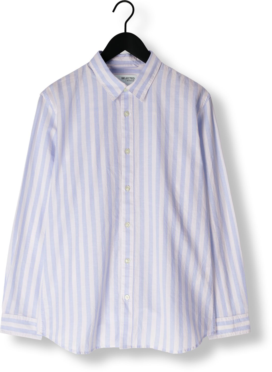 SELECTED HOMME Heren Overhemden Slhslim-sun Shirt Ls Noos Blauw