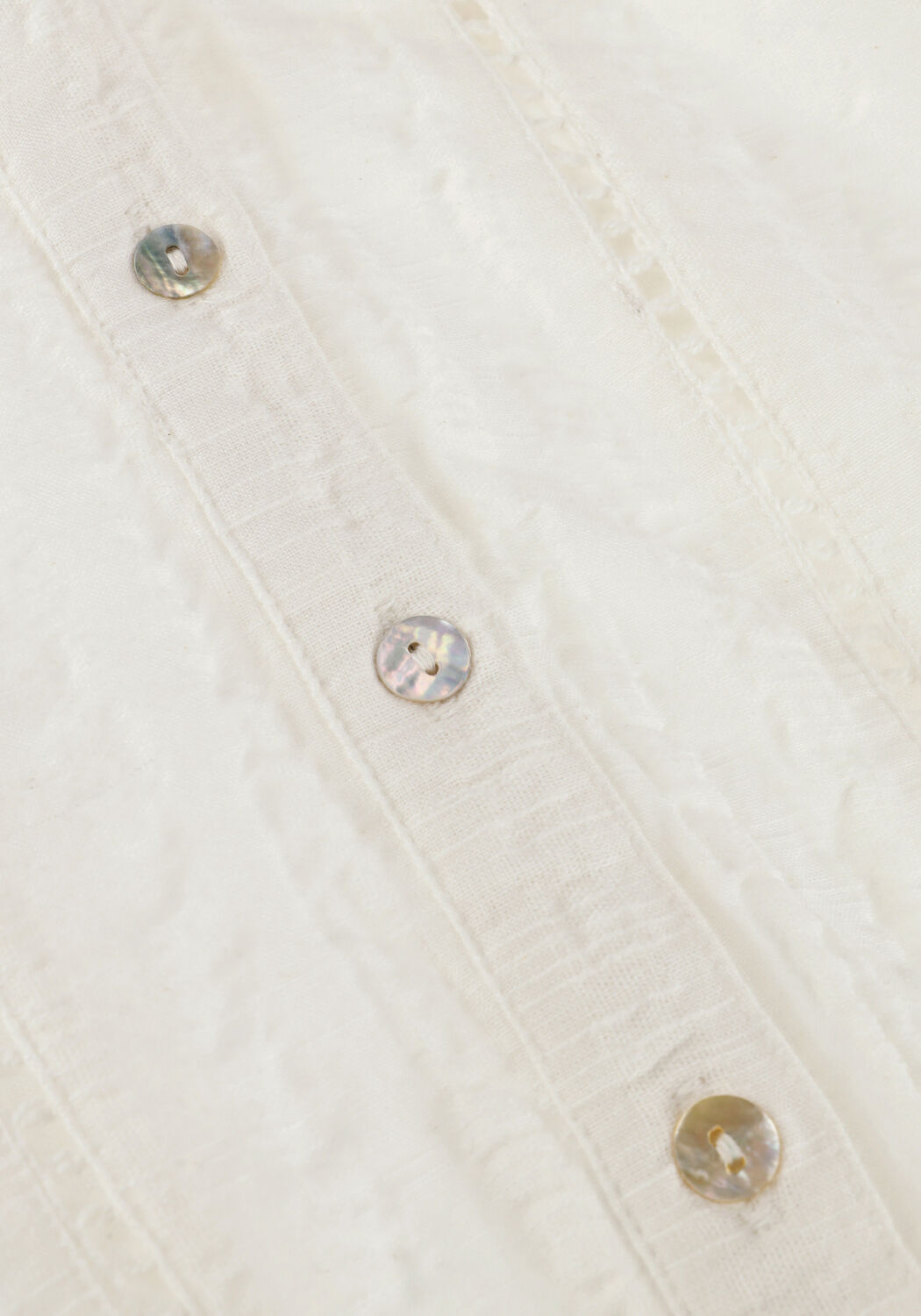 Witte INDIAN BLUE JEANS Blouses CROPPED SHIRT LONGSLEEVE - large