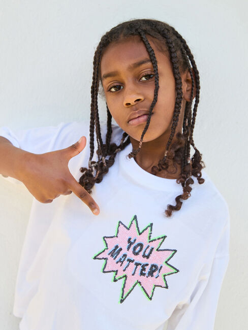 Witte MOLO T-shirt REINETTE - large