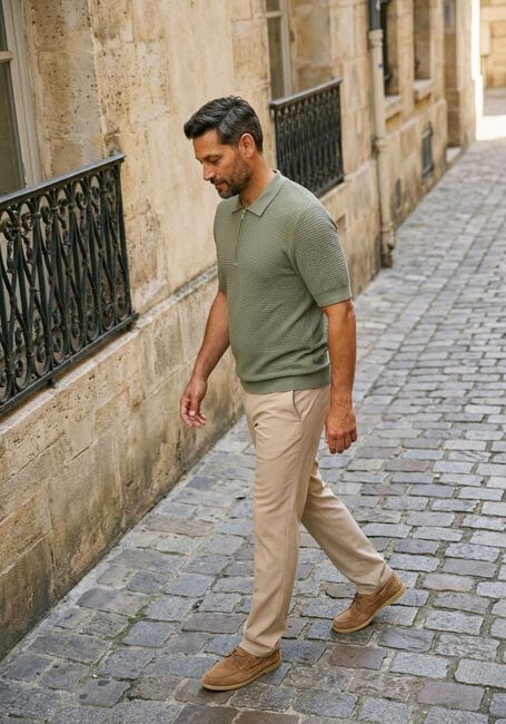 Olijf MATINIQUE Polo MAPOLO KNIT - large