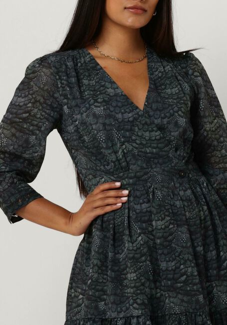 Groene SCOTCH & SODA Mini jurk WRAP MINI DRESS - large