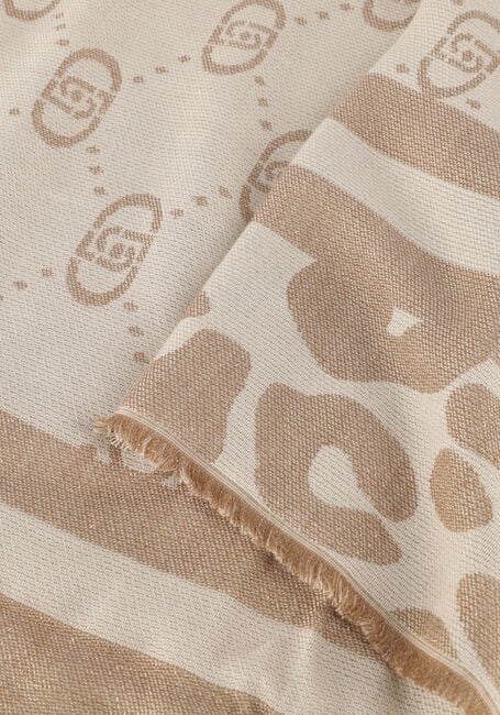Beige LIU JO Sjaal STOLA JACQUARD MONOGRAM ANIMAL - large