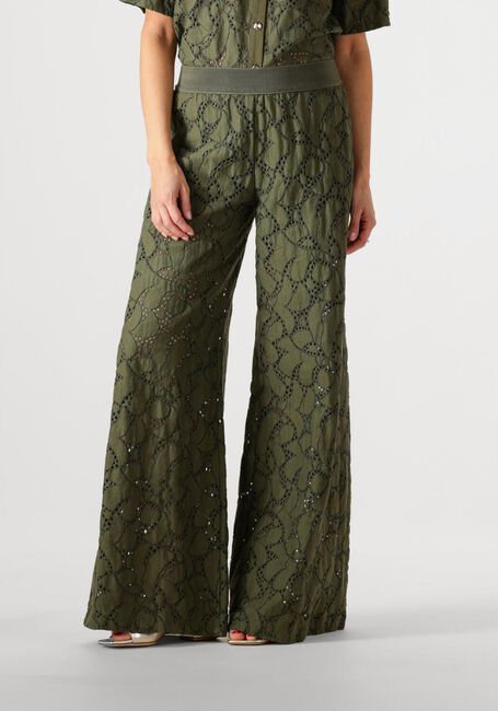 Groene CAROLINE BISS Wijde broek 1550 - large
