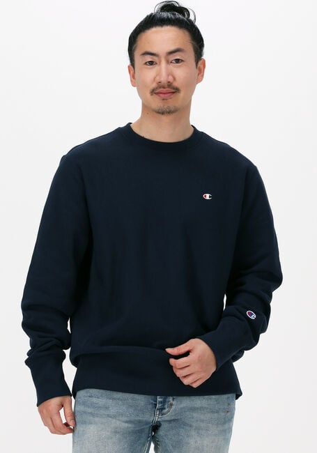 Donkerblauwe CHAMPION Sweater CREWNECK SWEATSHIRT - large