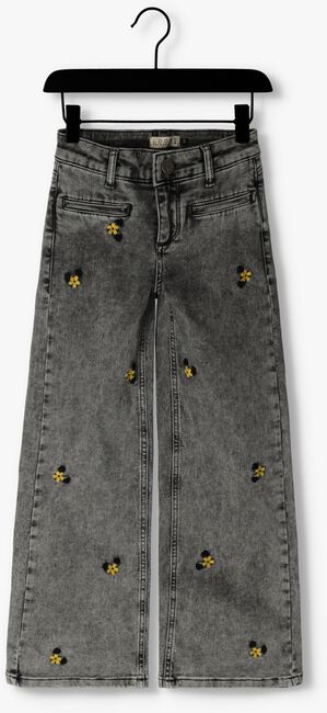Grijze LOOXS Wide jeans 10SIXTEEN EMBROIDERED WIDELEG JEANS - large
