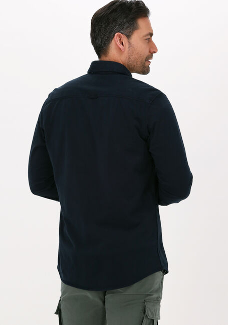 Donkerblauwe PME LEGEND Casual overhemd LONG SLEEVE SHIRT S.JERSEY GARMENT DYE - large