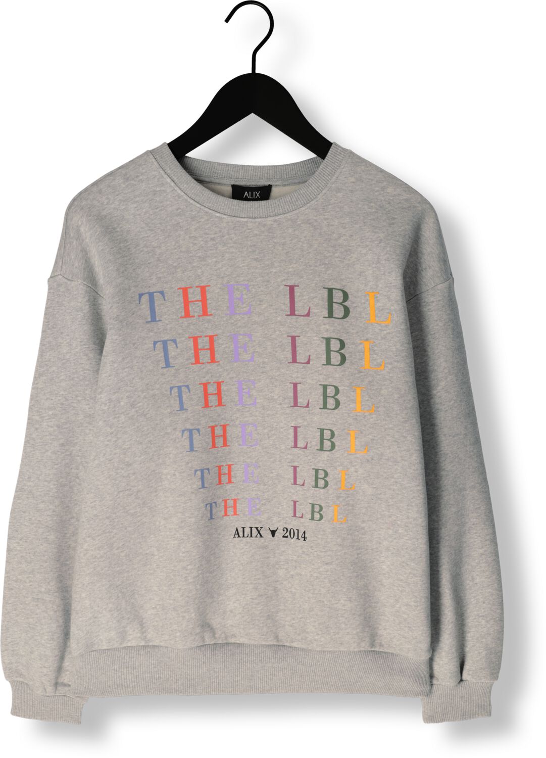 ALIX THE LABEL Dames Truien & Vesten Ladies Knitted The Label Sweater Grijs