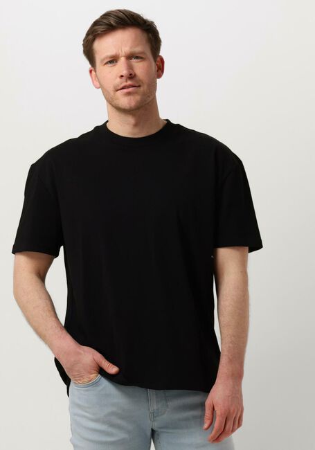 Zwarte PURE PATH T-shirt TSHIRT WITH BACK PRINT AND SMALL FRONTPRINT - large
