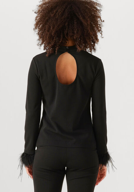 Zwarte ANA ALCAZAR Top TOP FEATHERS - large