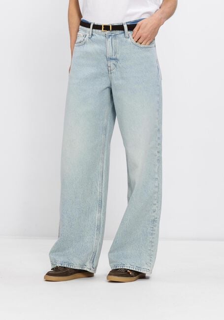 Lichtblauwe CALVIN KLEIN Wide jeans LOW RISE BAGGY - large