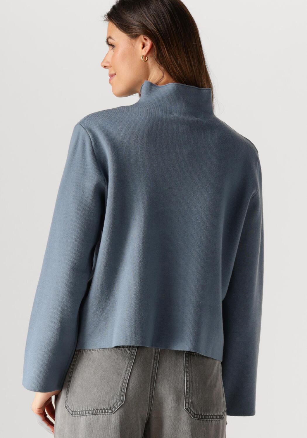 MINUS Dames Truien & Vesten Lupi High Neck Pullover Blauw