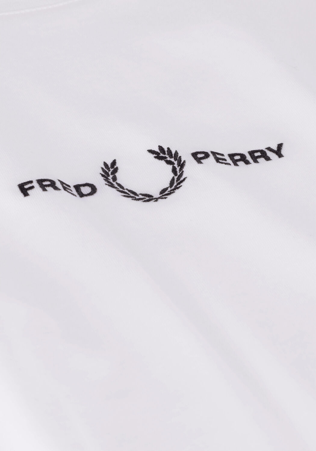 Witte FRED PERRY T-shirt EMBROIDERED T-SHIRT - large