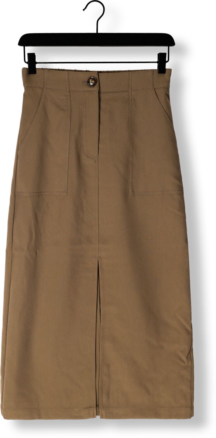 Y.A.S. Dames Rokken Yascappa Hw Ankle Skirt Bruin