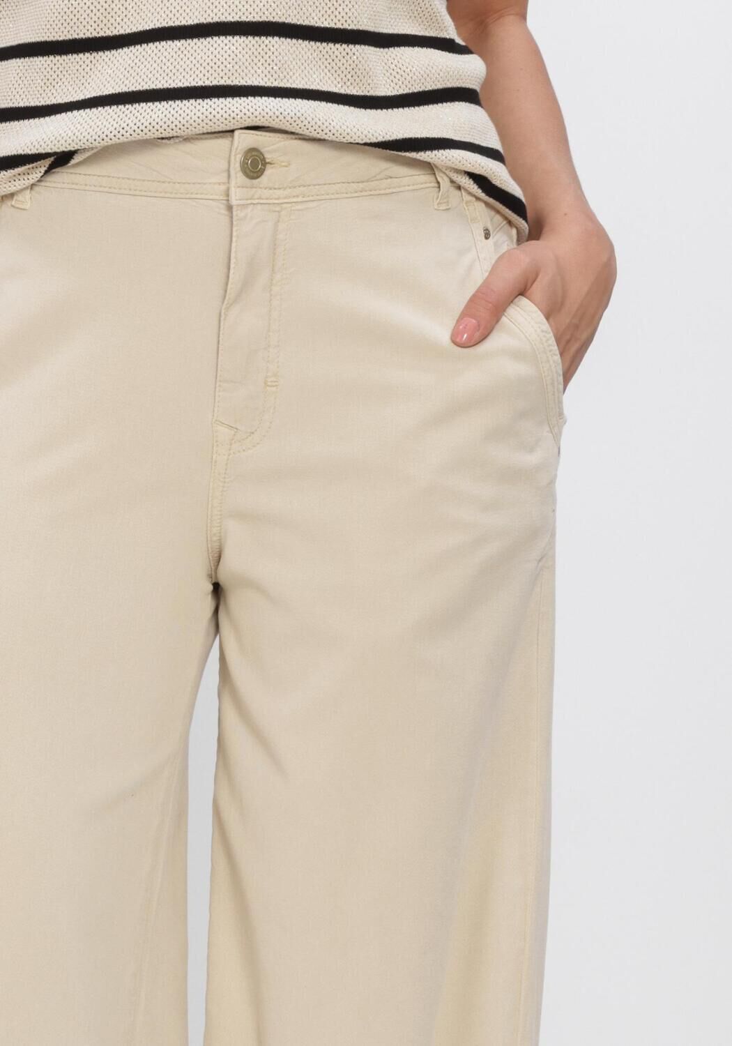 Khaki SUMMUM Broeken WIDE LEG SKY TENCEL - large