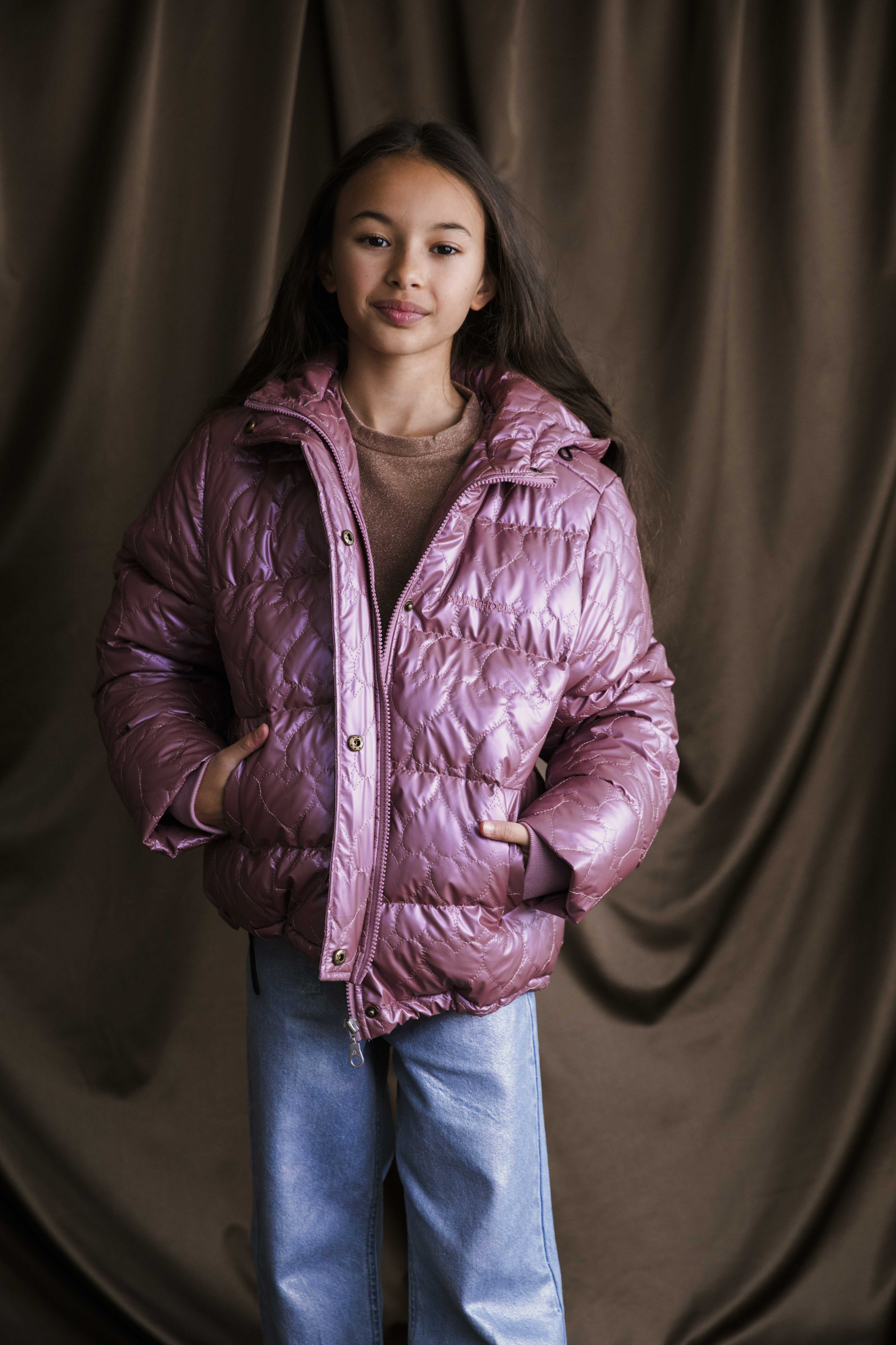 AMMEHOELA Meisjes Jassen Xavi 1 Roze