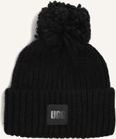 Zwarte UGG Muts CHUNKY RIB KNIT BEANIE W POM - medium