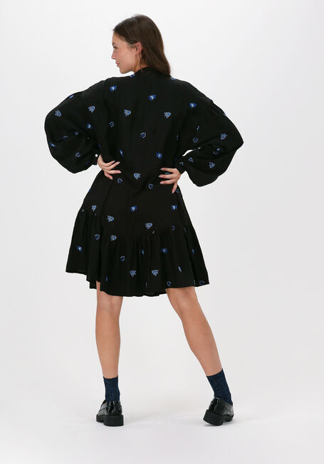 Zwarte SISSEL EDELBO Mini jurk MARYLIN NOIR SILK DRESS - large