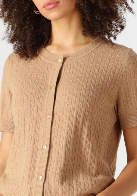 Bruine TOMMY HILFIGER Top MINI CABLE C-NK CARDI SS - large