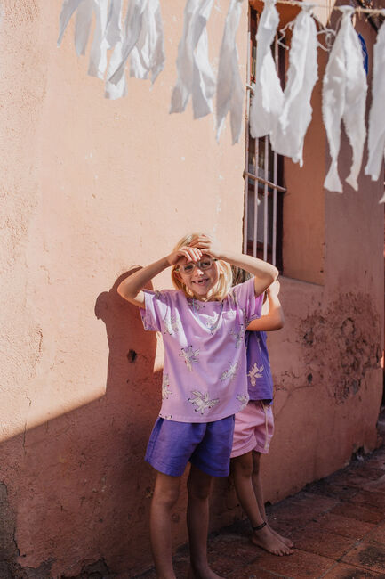 Lila LÖTIEKIDS T-shirt S25-209-21 - large