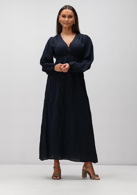 Donkerblauwe NEO NOIR Maxi jurk SILFI CREPE DRESS - large