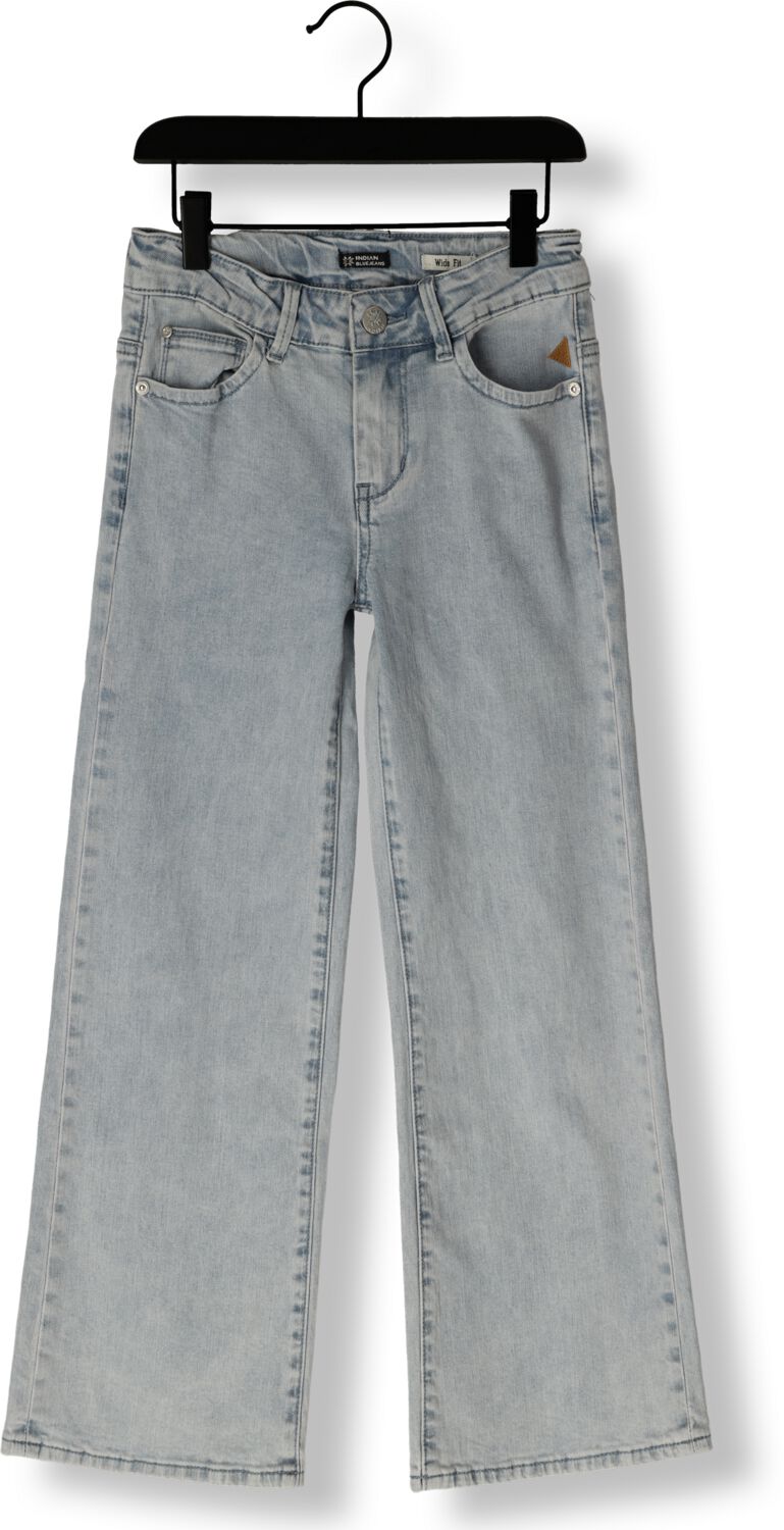 INDIAN BLUE JEANS Meisjes Jeans 2124 Wide Fit Used Denim Lichtblauw