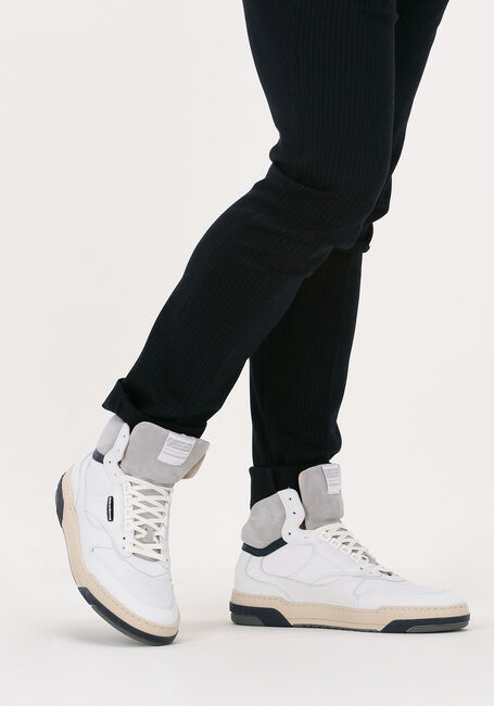 Witte FLORIS VAN BOMMEL Hoge sneaker SFM-10117-01 - large