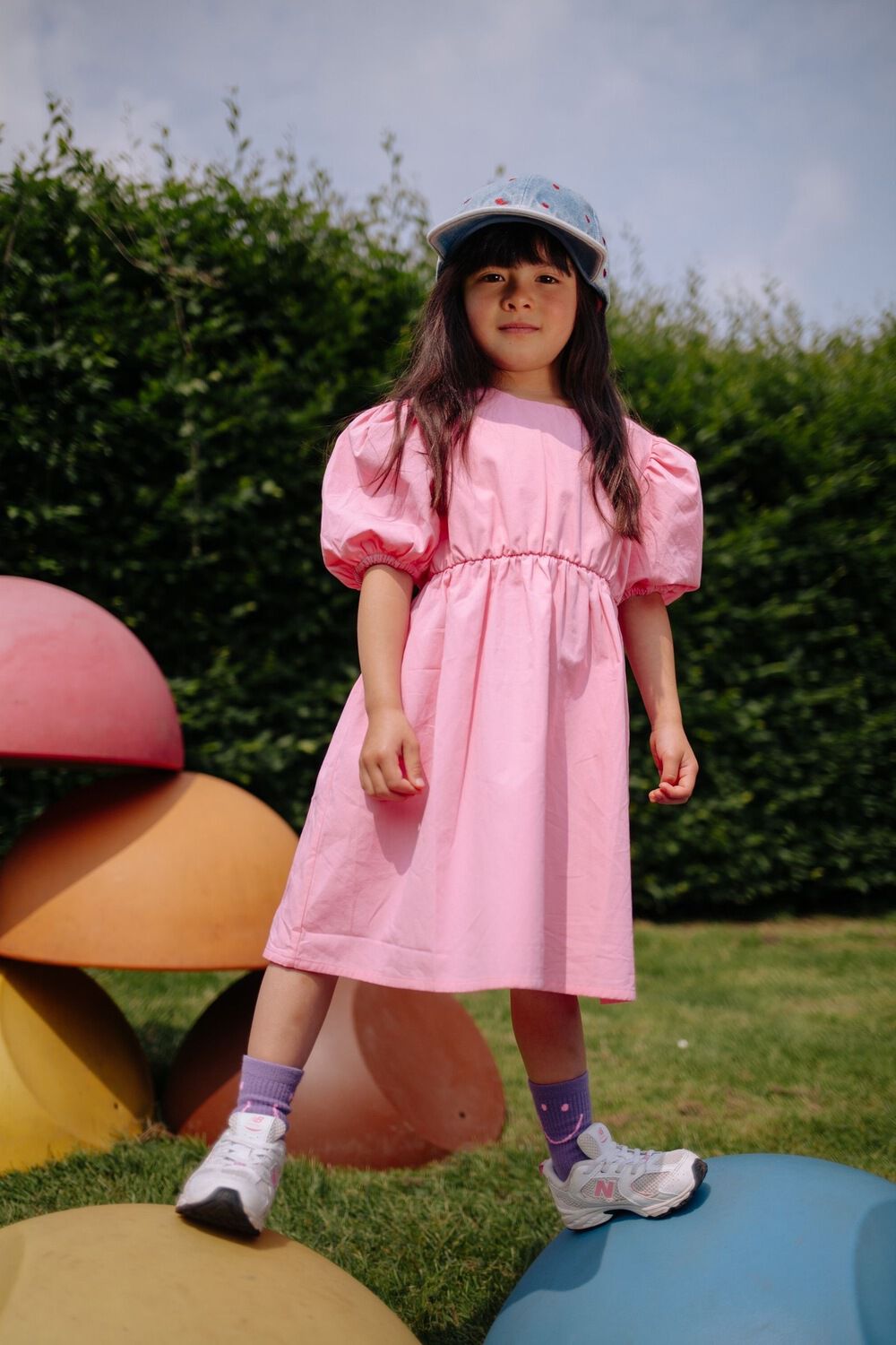 Roze DAILY BRAT Mini jurk SASSY HEART DRESS - large