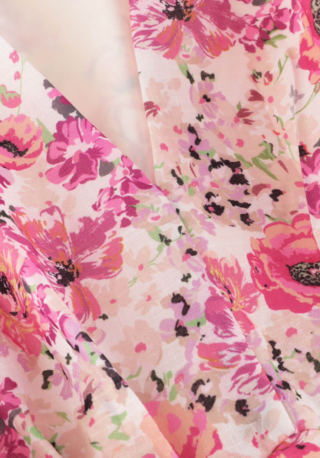 Lichtroze NEO NOIR Maxi jurk SILFI FLOWER PRINT DRESS - large