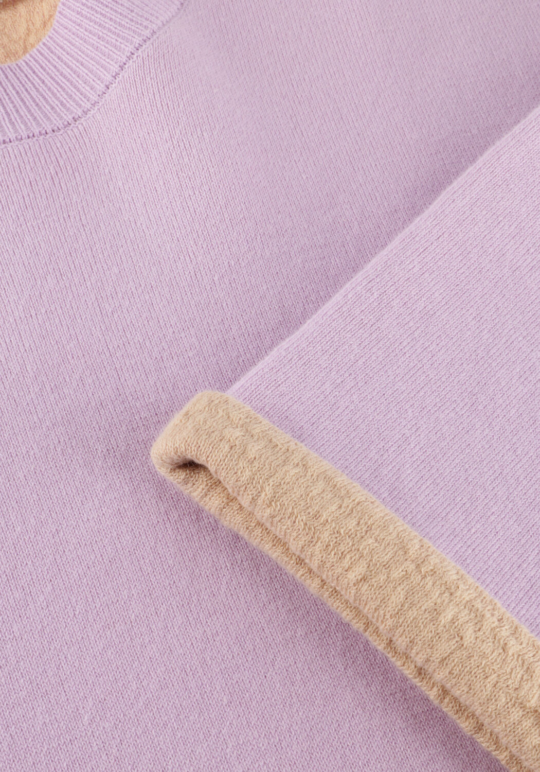 Paarse SUMMUM Trui SWEATER 3/4 SLEEVE DOUBLE FACE SUMMER COTTON KNIT - large