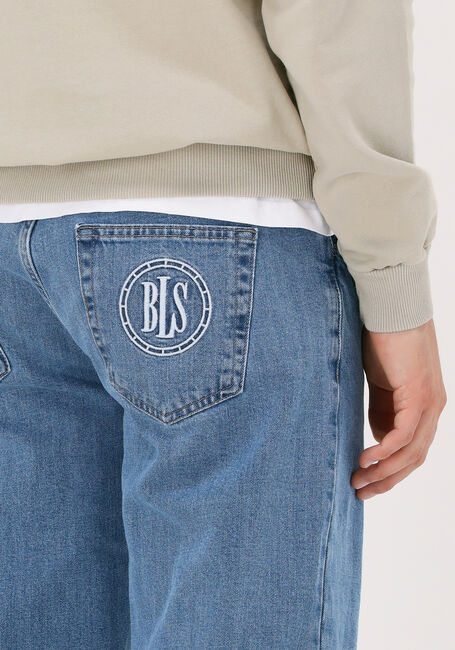 Lichtblauwe BLS HAFNIA Straight leg jeans COMPASS JEANS - large