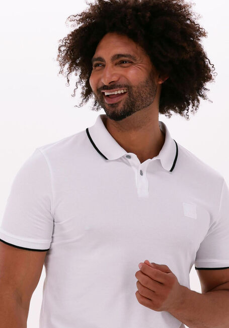 Witte BOSS ORANGE Polo PASSERTIP - large