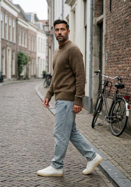 Bruine LES DEUX Trui GILBERT CREWNECK KNIT - large