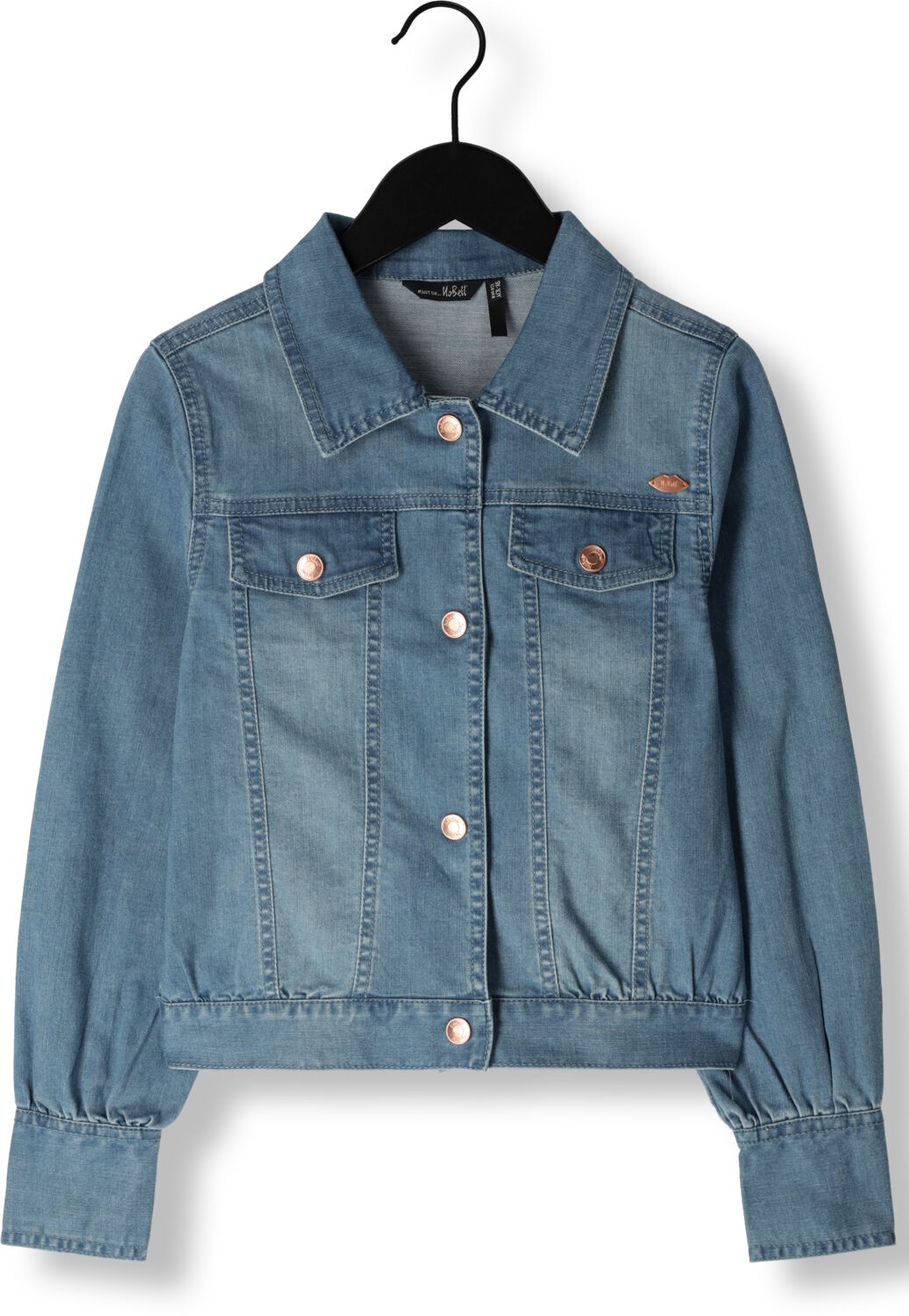 NOBELL Meisjes Jassen Bodil Girls Denim Jacket Blue Blauw