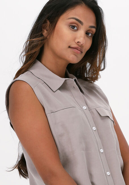 Taupe JUST FEMALE Top PROUD SL SHIRT - large