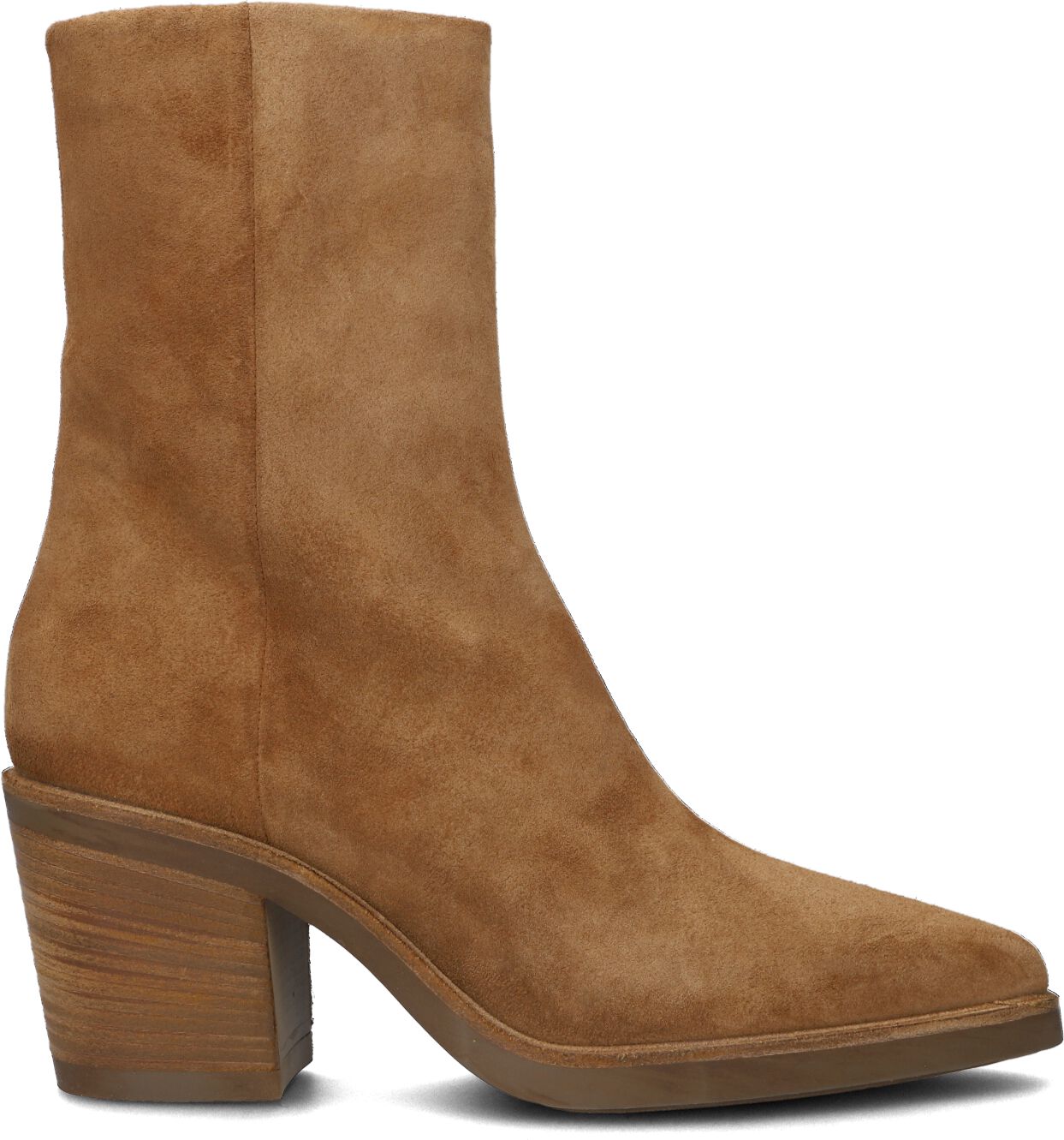 VIA VAI Dames Enkellaarsjes Kailee Enkel Cognac