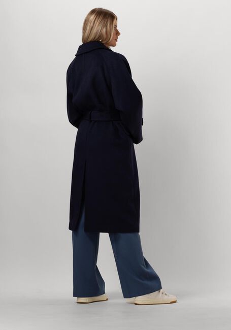 Donkerblauwe ANOTHER LABEL Mantel MAUD COAT - large